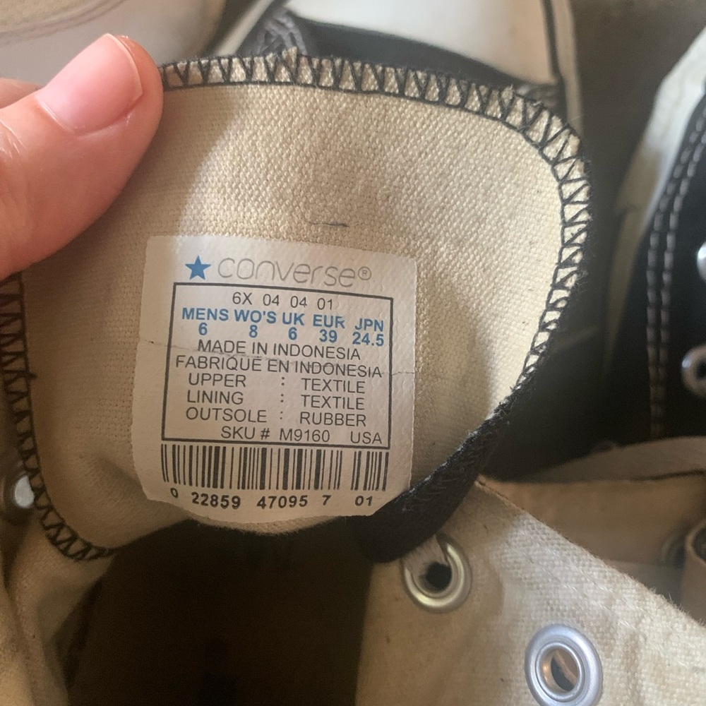 Blck converse hightop